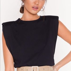 Zara Shoulder Pad Top